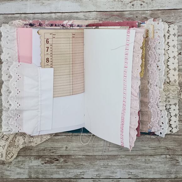 Pink Embellished Junk Journal: Flowers, Birds and Butterflies (Lifetime) - Picture 12 of 16